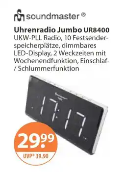 V Markt Soundmaster uhrenradio jumbo ur8400 Angebot