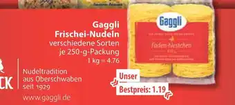 V Markt Gaggli frischei-nudeln Angebot