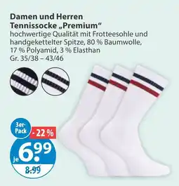 V Markt Damen und herren tennissocke premium Angebot
