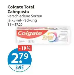V Markt Colgate total zahnpaste Angebot