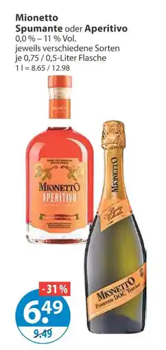 V Markt Mionetto spumante Angebot