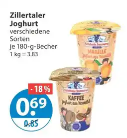 V Markt Zillertaler joghurt Angebot