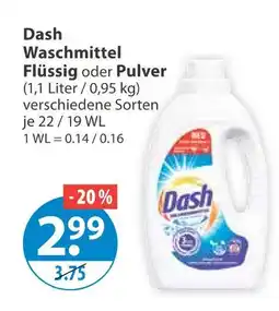 V Markt Dash waschmittel flüssig Angebot