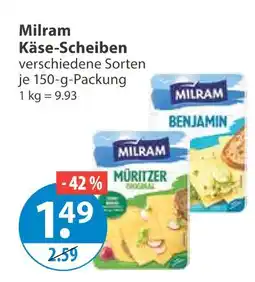 V Markt Milram käse-scheiben Angebot