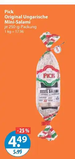 V Markt Pick original ungarische mini-salami Angebot