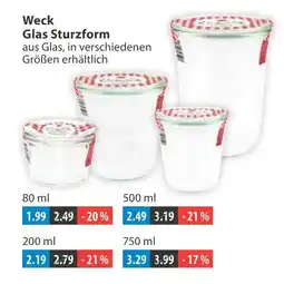 V Markt Weck glas sturzform Angebot