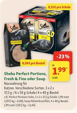 Fressnapf Sheba perfect portions huhn Angebot