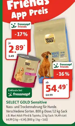 Fressnapf Select gold sensitive Angebot