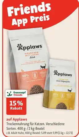 Fressnapf Applaws trockennahrung für katzen adult huhn Angebot