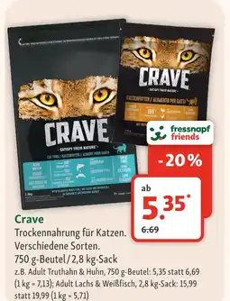 Fressnapf Crave adult truthahn & huhn Angebot