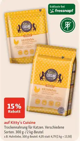 Fressnapf Kitty's cuisine huhnliebe Angebot