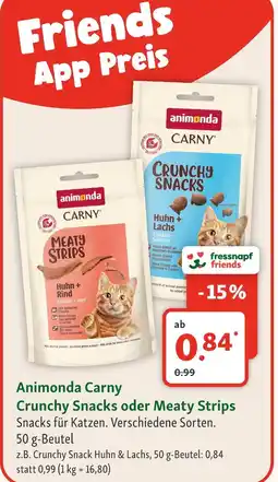 Fressnapf Animonda carny crunchy snacks Angebot