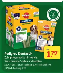 Fressnapf Pedigree dentastix 7 stück-packung Angebot