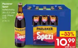 Netto Marken-Discount Paulaner spezi Angebot