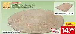 Netto Marken-Discount Juteteppich Angebot