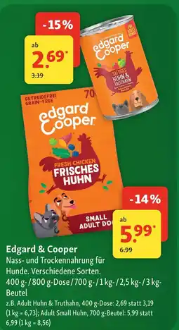 Fressnapf Edgard & cooper adult huhn & truthahn Angebot
