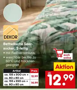 Netto Marken-Discount Dekor bettwäsche seersucker Angebot