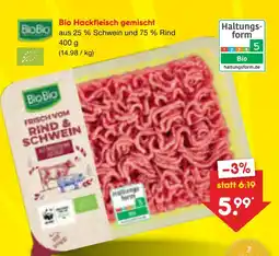 Netto Marken-Discount Biobio bio hackfleisch gemischt Angebot