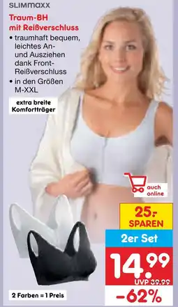 Netto Marken-Discount Slimmaxx traum-bh mit reißverschluss Angebot
