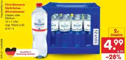 Netto Marken-Discount Fürst bismarck natürliches mineralwasser Angebot