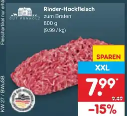 Netto Marken-Discount Gut ponholz rinder-hackfleisch Angebot