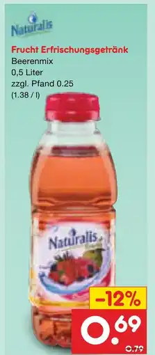 Netto Marken-Discount Naturalis frucht erfrischungsgetränk Angebot