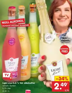 Netto Marken-Discount Light live o,0 % vol. alkoholfrei Angebot