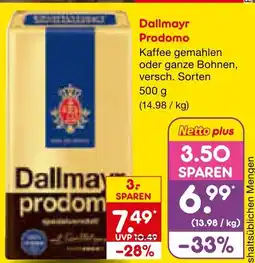 Netto Marken-Discount Dallmayr prodomo kaffee Angebot