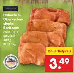 Netto Marken-Discount Hähnchen-oberkeulensteaks Angebot