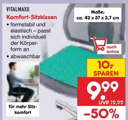 Netto Marken-Discount Vitalmaxx komfort-sitzkissen Angebot