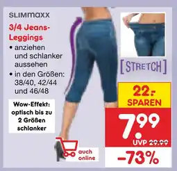 Netto Marken-Discount Slimmaxx 3/4 jeans-leggings 38/40 Angebot