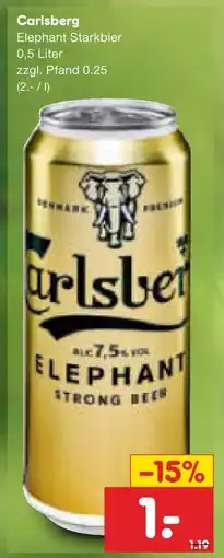 Netto Marken-Discount Carlsberg elephant starkbier Angebot