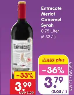 Netto Marken-Discount Entrecote merlot Angebot