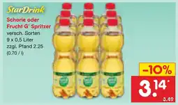 Netto Marken-Discount Stardrink schorle oder frucht g' spritzer Angebot