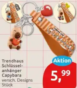 Budni Trendhaus Schlüsselanhänger Capybara Angebot