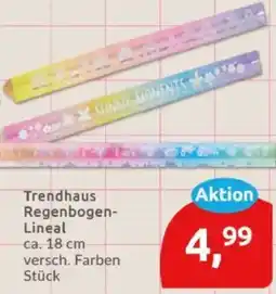 Budni Trendhaus Regenbogen Lineal Angebot