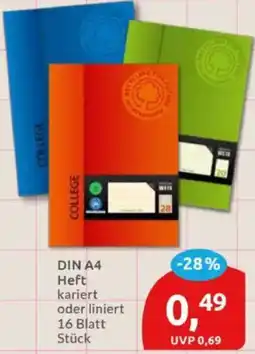 Budni DIN A4 Heft kariert oder liniert Angebot