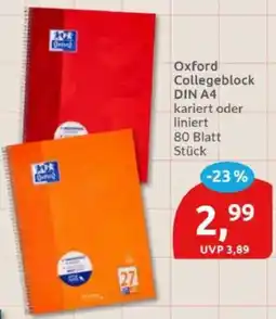 Budni Oxford Collegeblock DIN A4 Angebot