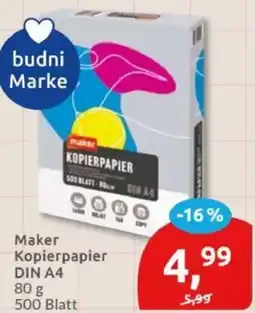 Budni Maker Kopierpapier DIN A4 Angebot