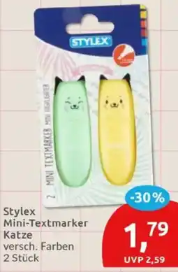Budni Stylex Mini-Textmarker Katze Angebot