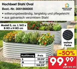Netto Marken-Discount Hochbeet Stahl Oval Angebot