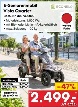 Netto Marken-Discount ECONELO E-Seniorenmobil Vista Quarter Angebot