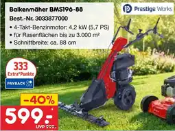Netto Marken-Discount Prestige Works Balkenmäher BMS196-88 Angebot