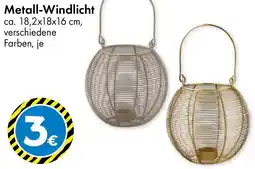 TEDi Metall-Windlicht Angebot