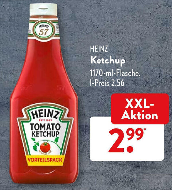 Heinz Ketchup 1170ml Angebot bei Aldi Süd