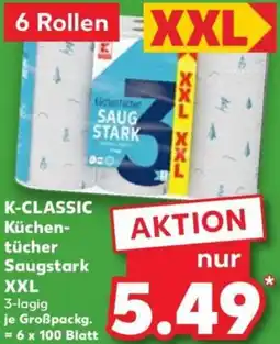 Kaufland K-CLASSIC Küchentücher Saugstark XXL Angebot