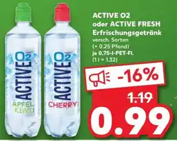 Kaufland ACTIVE 02 oder ACTIVE FRESH Erfrischungsgetränk Angebot