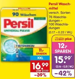 Netto Marken-Discount Persil Waschmittel Angebot