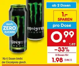 Netto Marken-Discount Monster Energy Drink Angebot