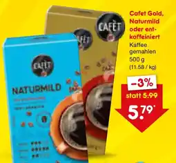 Netto Marken-Discount Cafet Gold, Naturmild oder entkoffeiniert Angebot